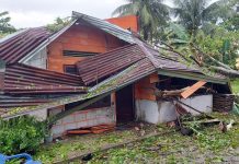 Angin Kencang Sore Tadi Rusak 5 Rumah Warga di Sergai