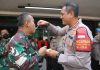Ramaikan HUT TNI ke-76, Polres Jakbar Datangi Makodim 0503
