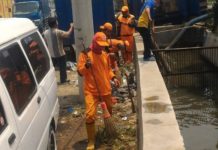 Rawan Tergenang, PPSU Tegal Alur Sapu Bersih Jalan Raya Kamal