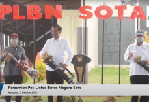 Resmikan PLBN Sota, Jokowi: Representasi Wajah Bangsa