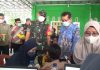 Perkuat Sinergitas, Dandim Dampingi Kapolres Tanbu Pantau Vaksinasi Serentak