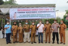 Gandeng PT Socfindo, Pemkab Sergai Gelar Vaksinasi Booster