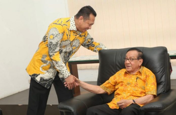 Akbar Tandjung bersama Bambang Soesatyo