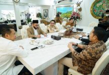 Bertemu PPUU, Bamsoet Dukung Pemisahan UU MPR, DPR dan DPD Bambang Soesatyo bersama PPUU DPD