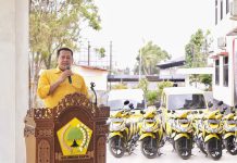 Serahkan 12 Unit mobil dan 64 Motor kepada DPD Partai Golkar Dapil Jateng 7, Bamsoet Ajak Hindari Politik Identitas