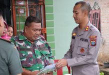 Kapolres Sergai Bersama Dandim 0204 DS Kunjungi Anggota Polisi dan Militer yang Sakit Menahun