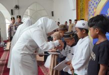 Peringati Isra Mi’raj, Polres Pasuruan Gelar Santunan Anak Yatim dan Semangat Polri Presisi