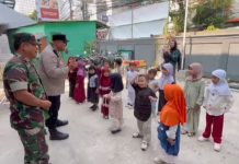 22 Murid PAUD Kejora Kenalkan Wawasan Kebangsaan di Koramil 05 Tanah Abang