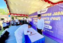 Lantik PAW Kades Keramat Mina, Ini Pesan Bupati Banjar