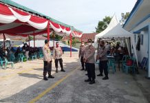 Dir Samapta Polda Sumut Cek Vaksinasi Massal di Mapolres Sergai