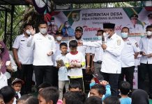Pemkab Sergai Bangun Jalan Desa, Warga Pematang Sijonam Syukuran