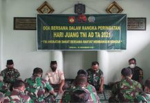 Peringati Hari Juang TNI AD, Kodim Kendal Gelar Doa Bersama