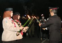 Peringati HUT RI ke 77, Pemkab Banjar Gelar Tradisi Pawai Obor