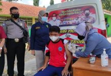 Kebut Kekebalan Komunal, Polres Tegal Gencarkan Vaksinasi Pelajar