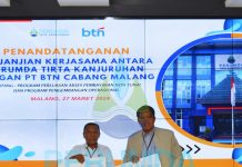 Perumda Tirta Kanjuruhan Jalin Kerjasama Dengan BTN Malang Dalam Perluasan Pembayaran Non Tunai