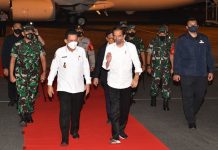 Tiba di Bandara, Presiden Jokowi Disambut Langsung Gubernur Kepri