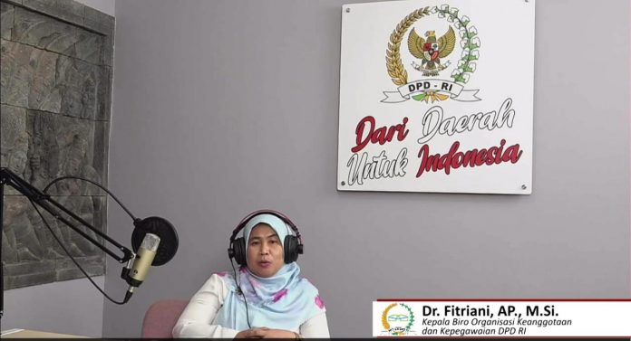 Kepala Biro Organosasi Keanggotaan dan Kepegawaian DPD Fitriani